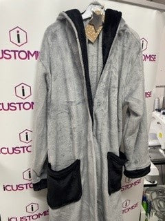 GREY KIDS DRESSING GOWN