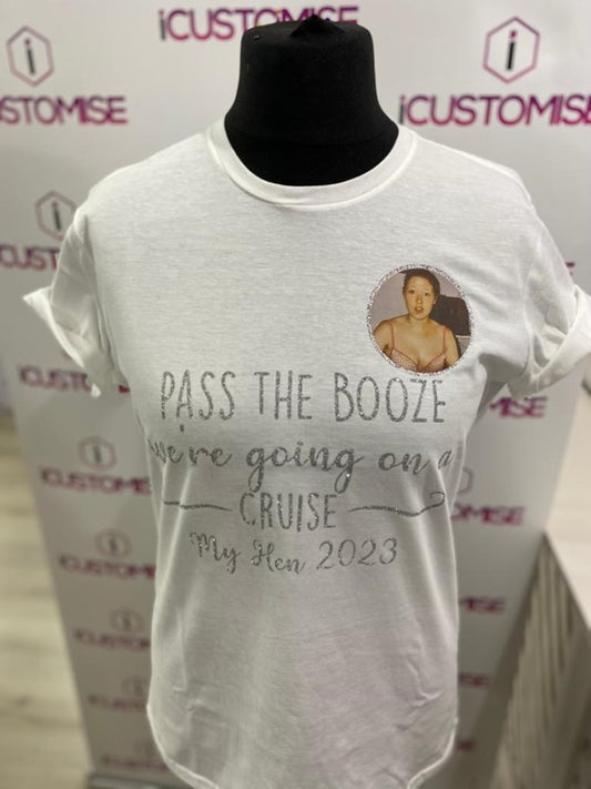 HEN PARTY TEE - PASS THE BOOZE