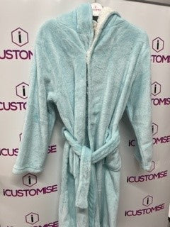 TURQUOISE BLUE KIDS DRESSING GOWN