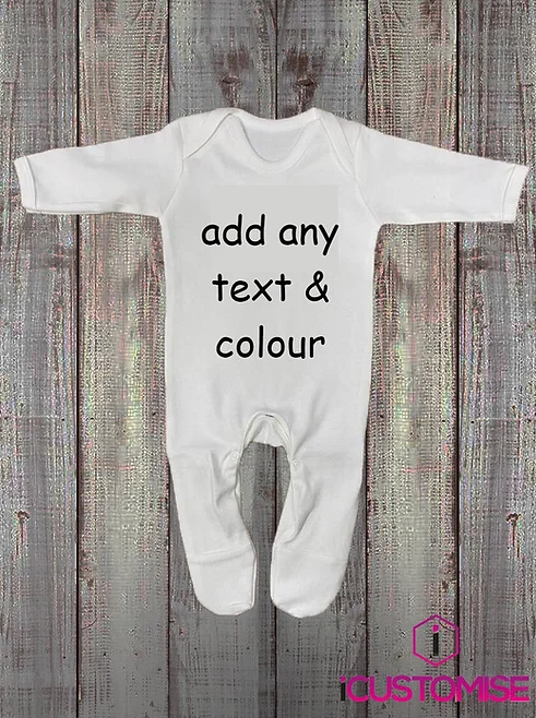 PERSONALISE YOUR OWN BABY GROW