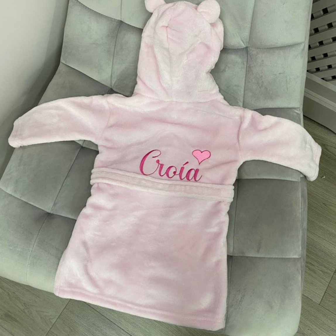 BABY GIRLS PERSONALISED DRESSING GOWN