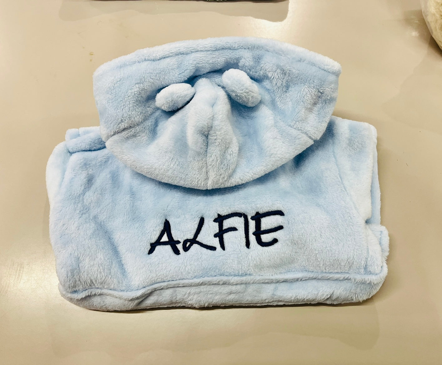 BABY BOYS PERSONALISED DRESSING GOWN